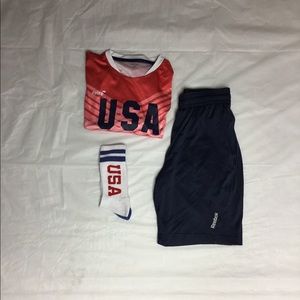 Blue Reebok Gym Shorts